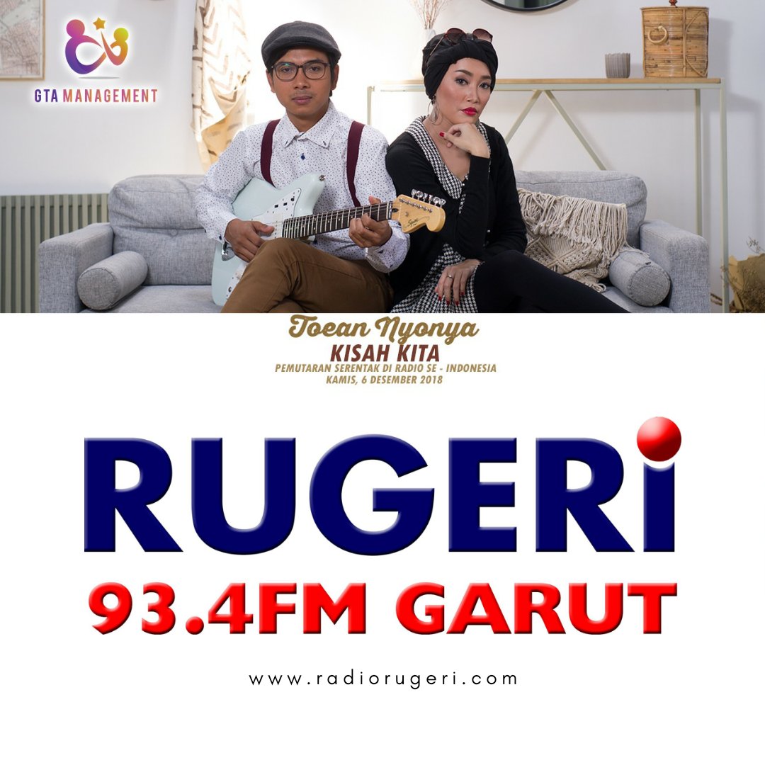 radiorugeri's tweet photo. #Pemutaranserentak mari mengukir #KisahKita bersama @toeannyonya. Today is time 4 romance 4 U&me πππ @gtalabel....
#radiorugeri #dengerradio #lagukeren #pemutaranserentakdiradio #laguasyik #singleterbaru #lagupopindonesia #lagupopindonesiakeren
https://t.co/jtgWy0GQVH https://t.co/5Sj19ZrDYO