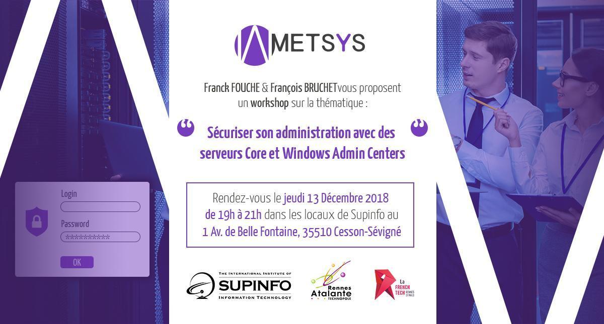 LucieLeBlouch's tweet photo. 🔔  [Workshop J-7]  🔔 => #WindowsServerCore
Pour vous inscrire, c’est par ici : https://t.co/BfRiYGoUix
Rendez-vous, le jeudi 13 décembre de 19h00 à 21h00 dans les locaux de @SUPINFO_Rennes 
@geekdude16 @FrBruchet #Microsoft #Rennes #Meetup https://t.co/wZPtArG9IU