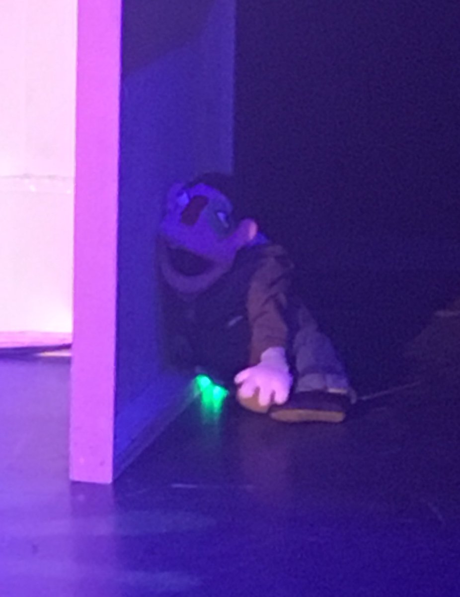 PamelaByrne's tweet image. Tech days got me like... #puppetlife #bucky #snowwhiteandthesevenweemuppets @InsideoutProduc