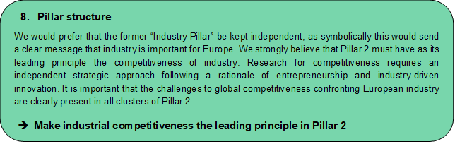 OrgalimeRDI's tweet photo. #HorizonEU Pillar structure
Make industrial competitiveness the leading principle in Pillar 2 https://t.co/n4XRzVmbdF