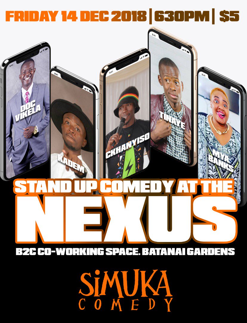 kademthecomic's tweet photo. Simuka Comedy Night at the Nexus
Make a Date on Friday 14 December 2018 with these womderful comedians💥💥💥💥
#hebede_hebede
#kademthecomic https://t.co/HFRs9cWeof