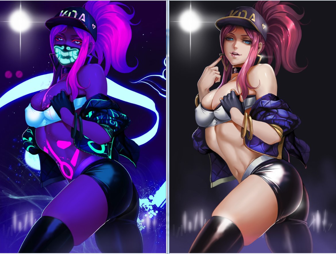 KDA Akali арт +18