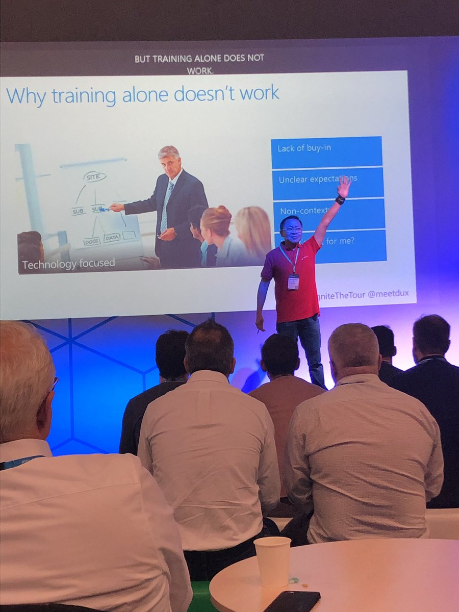 How to  increase Microsoft Teams adoption across your entire organization within 90 days. Thank you <a href="/meetdux/">Dux Raymond Sy 🇵🇭 🇺🇸</a> #MSIgniteTheTour