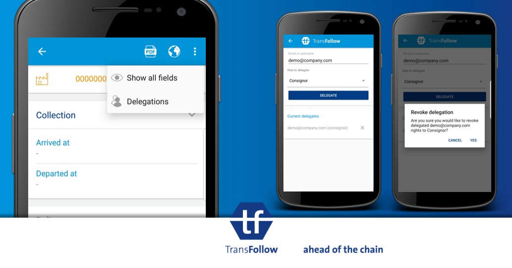 TransFollow (@transfollow) on Twitter photo TransFollow introduceert een nieuwe functie om uw e-CMR's te delegeren. Het ondersteunt complexere transportscenario's door het gemakkelijker te maken om uw rol op een vrachtbrief te delegeren aan een andere TransFollow-gebruiker.
transfollow.org/nl/nieuws/rele… TransFollow introduceert een nieuwe functie om uw e-CMR's te delegeren. Het ondersteunt complexere transportscenario's door het gemakkelijker te maken om uw rol op een vrachtbrief te delegeren aan een andere TransFollow-gebruiker.
transfollow.org/nl/nieuws/rele…