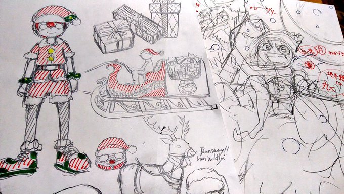 ぼちぼちとクリスマスイラストに取り掛かっています
トナカイがすっごい難しい!(笑)
テンション高めの一枚にしたいなと思ってます!?✊ 