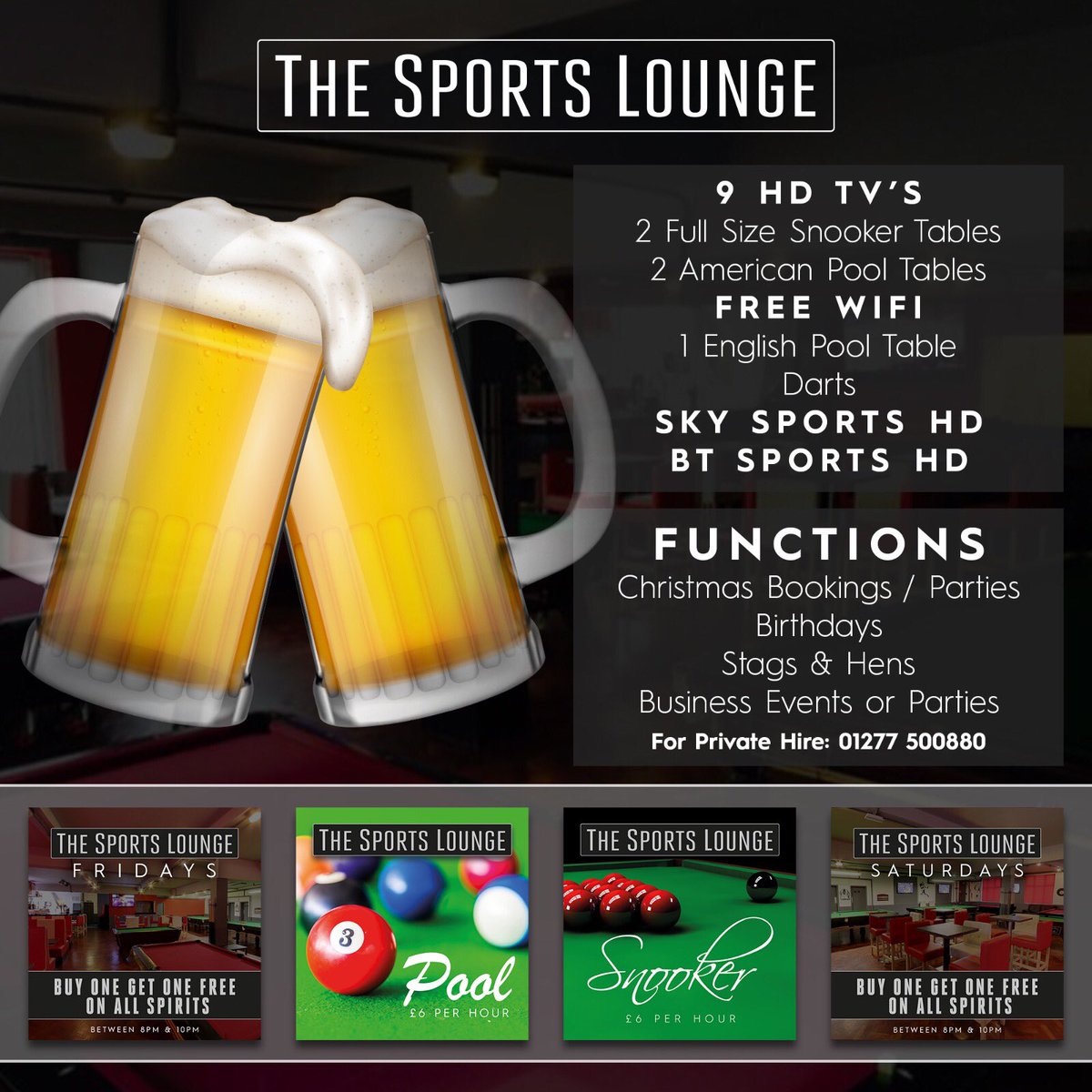 All over 18’s welcome! Pool🎱,snooker &amp; darts🎯Showing most football games⚽️Open until midnight 7 days a week!🍻 #brentwoodhighstreet #brentwood #essexevents #essexbar #towie