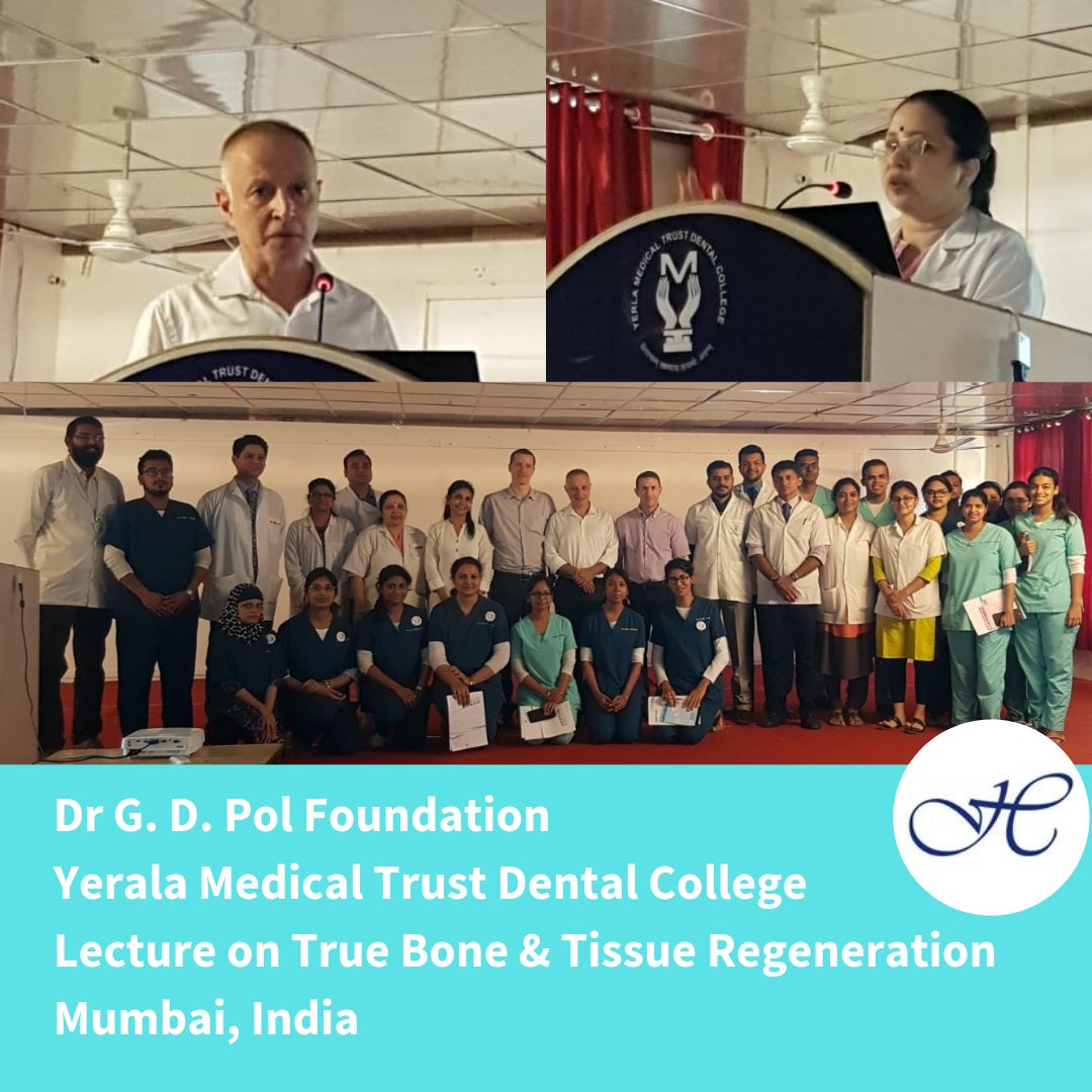 OssixDental's tweet photo. Dr G. D. Pol Foundation Yerala Medical Trust Dental College in Mumbai: India - About 50 dentists participated in today’s lecture “True Bone & Tissue Regeneration” by Dr Yuval Zubery, DMD. #OSSIXcourses #haitechmedical #ossixindia #ymtdentalcollege https://t.co/gO50yH2Rl7