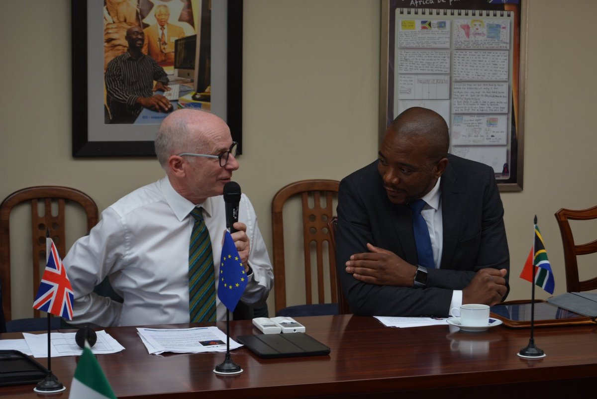 EUinSA's tweet photo. EU Heads of Missions are today meeting with @Our_DA leader @MmusiMaimane on matters relating to South Africa. https://t.co/YpULQQ5UHD