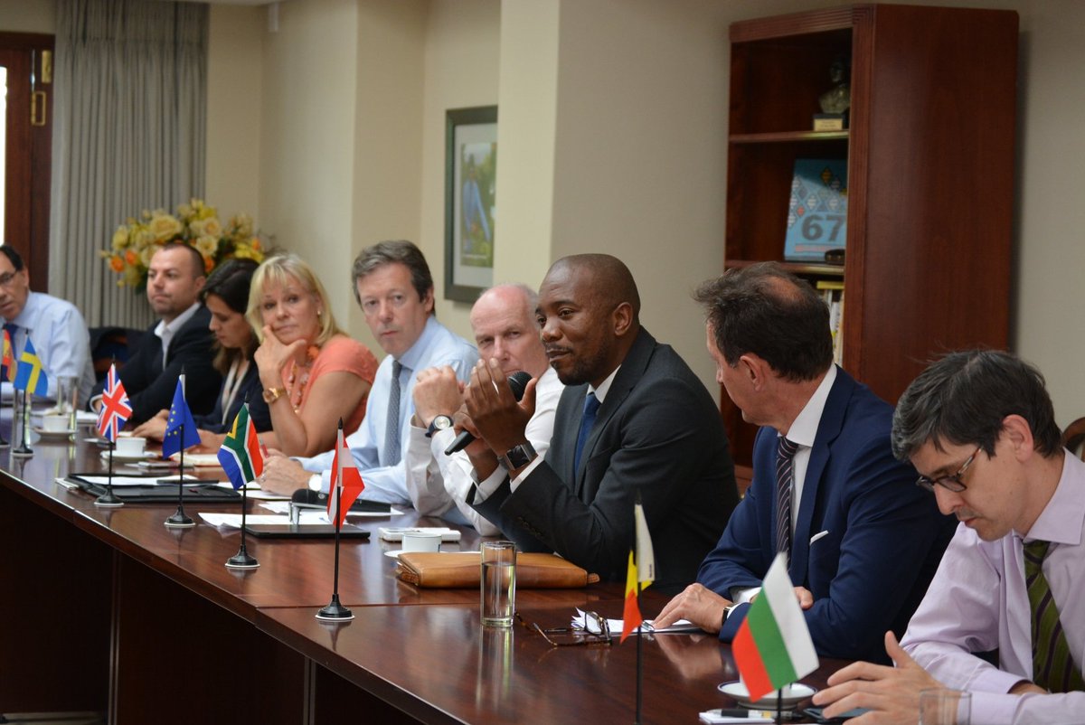EUinSA's tweet photo. EU Heads of Missions are today meeting with @Our_DA leader @MmusiMaimane on matters relating to South Africa. https://t.co/YpULQQ5UHD