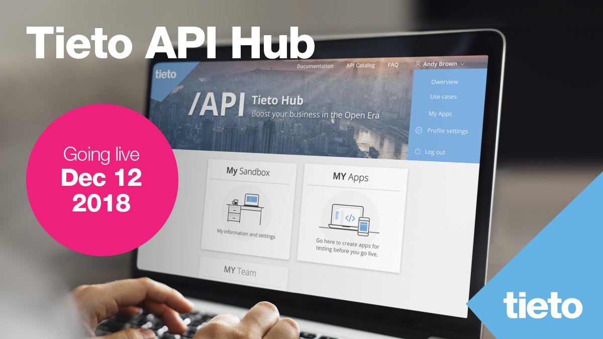 Tietoevry's tweet image. Stay tuned for the launch of @TietoCorp #APIHub that will set the ground for PSD2 compliance in your financial organisation. Coming to you on Dec 12, 2018. Save the link: api.tieto.com