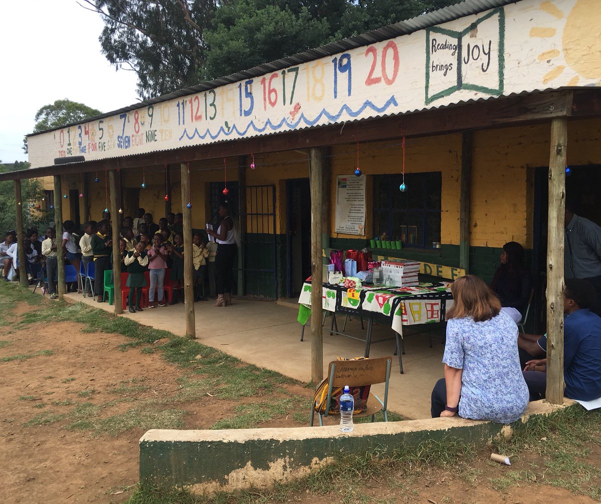mngani_org's tweet photo. This was a beautiful surprise! Enjoying Prize Giving at Camanga Primary School. Students are receiving a recognition for their achievements and delighting everyone with their performances! It’s wonderful to be here enjoying this celebration with them!! https://t.co/sL8GmwhDoO