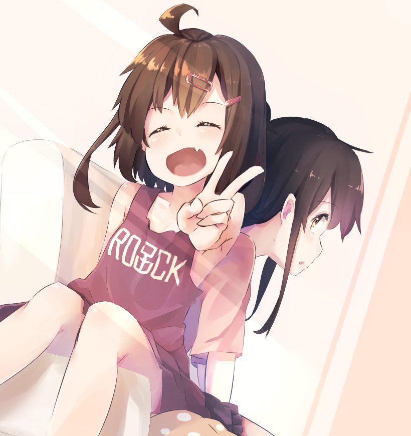 雷(艦これ) ,電(艦隊これくしょん) 「雷電!
意外とツーショット初めてかも 」|taisho。のイラスト