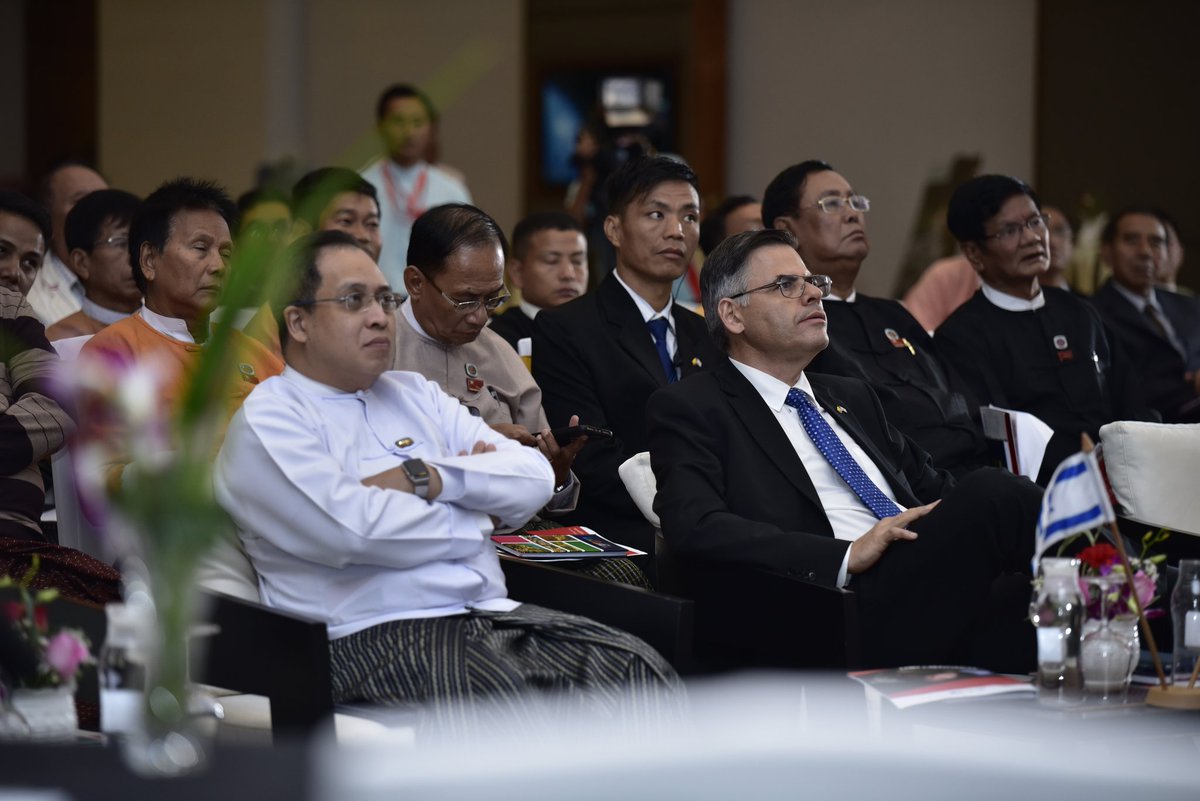 GiladCohen_'s tweet photo. #Israel Asia Diplomacy
#StartHaifa Innovation seminar held in #Haifa for 10 winning startupers, including representatives from #Myanmar, #Philippines & #India; Innovation seminar was held for Myanmar MPs; #Jerusalem archeaology lectue in #Guangzhou 🇮🇱🇨🇳🇲🇲🇮🇳🇵🇭#IsraelIsLookingEast https://t.co/cMrsPrQWnk