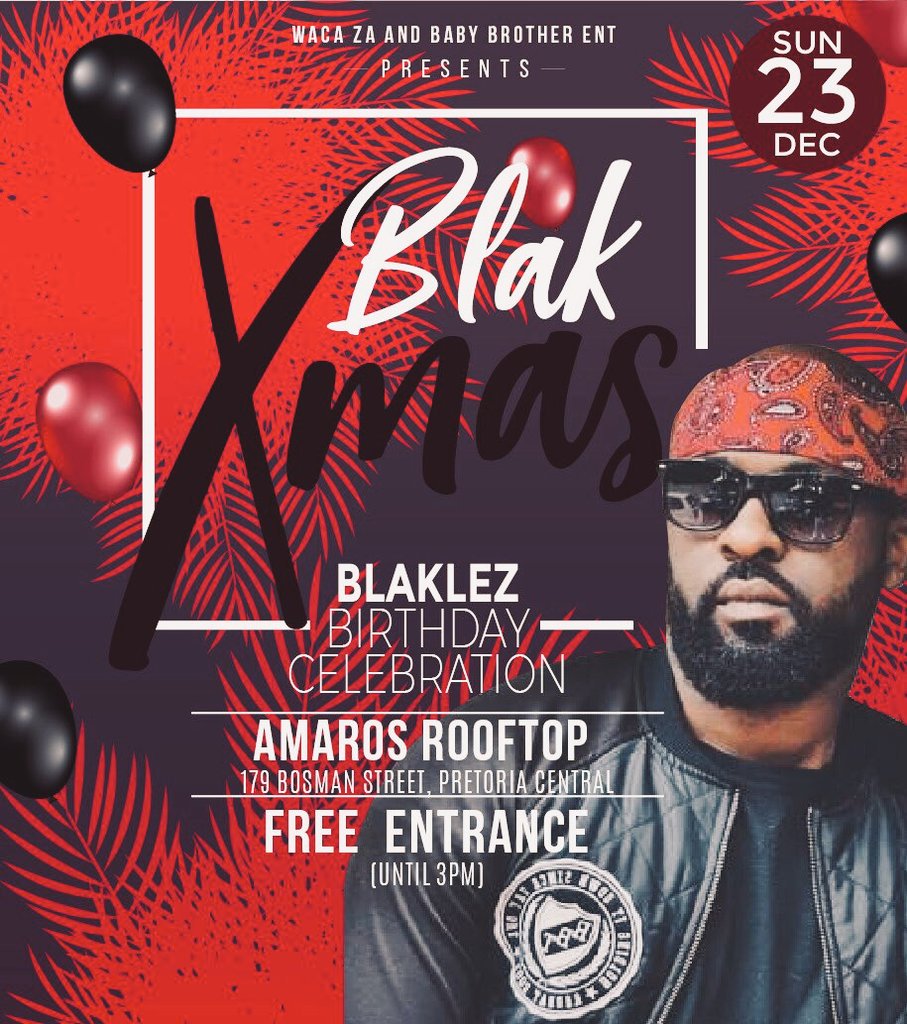 MiL_Crew's tweet photo. : @BesaPharaoh for @Blaklez ‘s Birthday Party 🎂💥❕
#BlakXmas23Dec 
@WACA_za 

Retweet &amp; Like for Awareness ❕ https://t.co/yTu83Pp9Xj https://t.co/usOyFPibHE