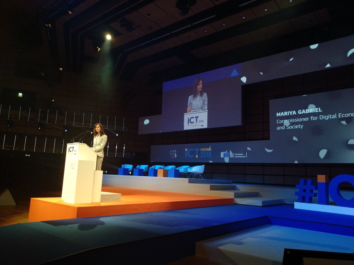 'Developing a #EU #HPC that is independent, closely linked to #industry and competitive at the global level is a @EU_Commission priority. The objective is to make of Europe of the 3 biggest #HPC powers' 🇪🇺 @GabrielMariya #ICT2018 @EuroHPC_JU @DSMeu