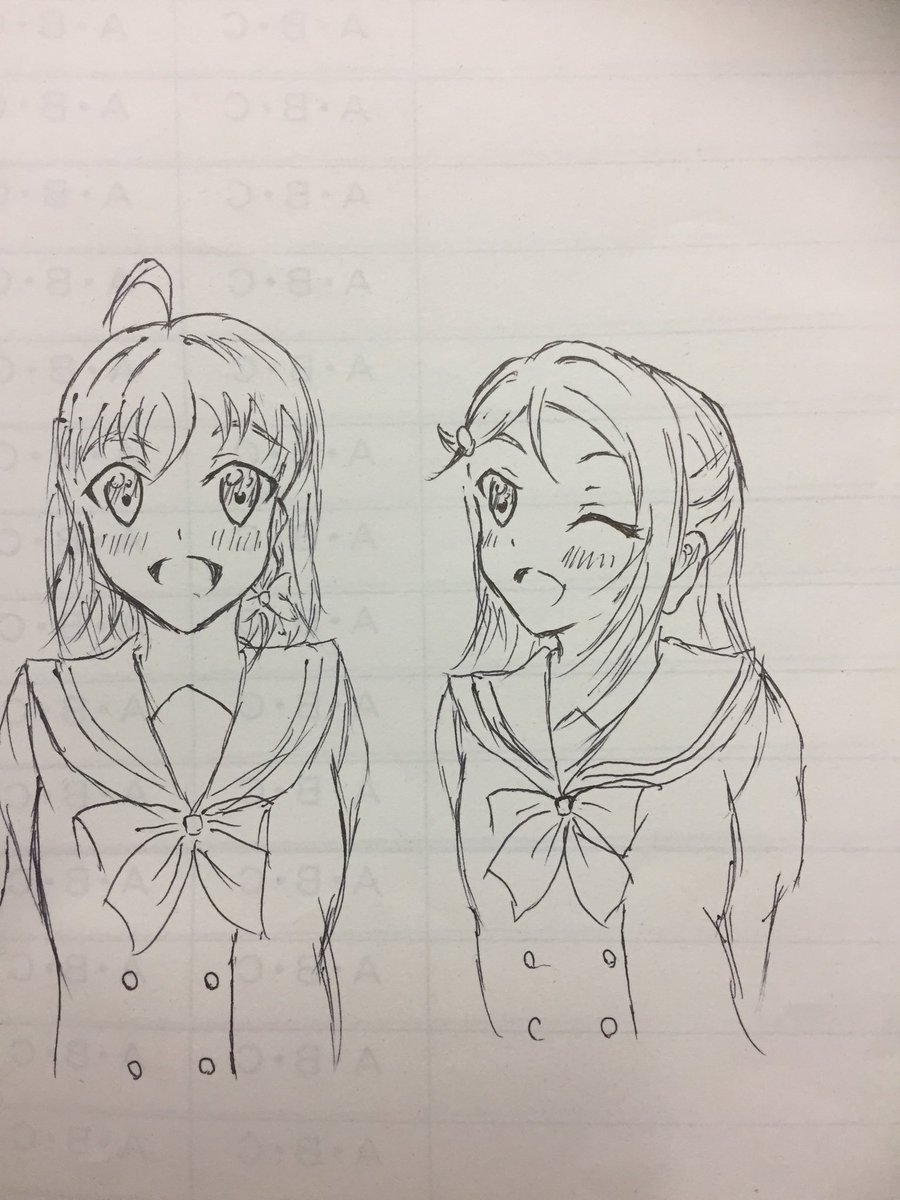 最近全然絵を描けてないので、さっと描きの落書きを載せて生存報告 
