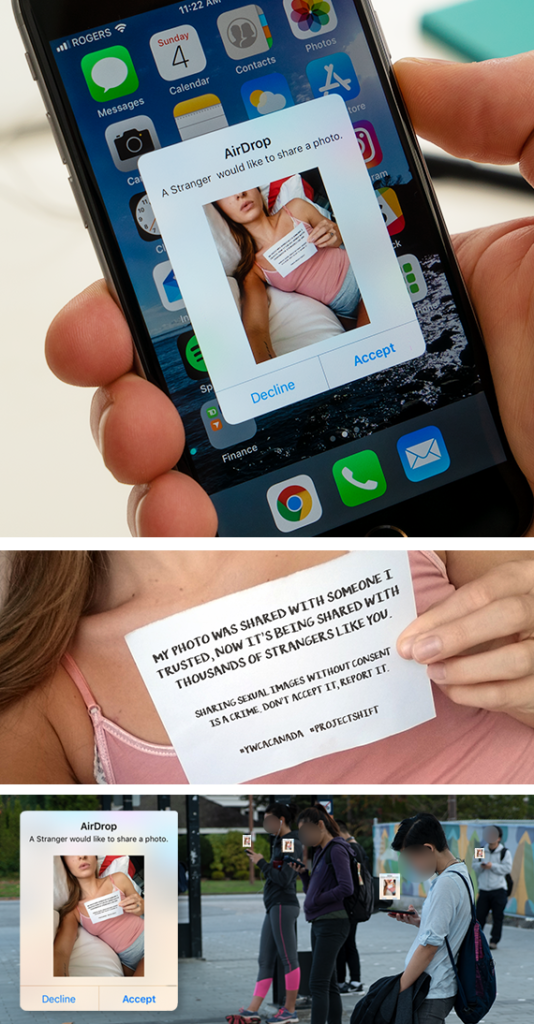 takebackthetech's tweet image. As part of their #16Days campaign, #ProjectShift is sexting to educate people on the impact non-consensual image bit.ly/2G2L2HZ Canada, this is a criminal act. How do we grow an online culture of consent + accountability?bit.ly/2E6pTLe &amp;amp; bit.ly/2rlNpLw