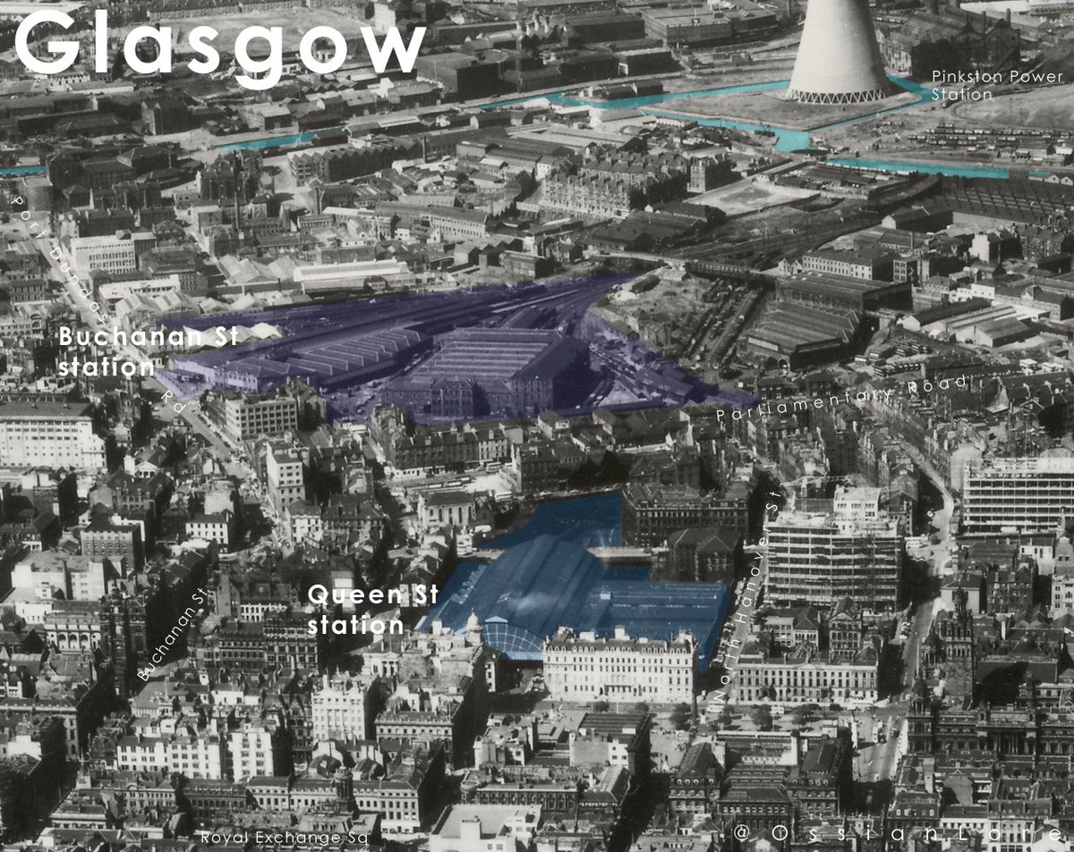 Buchanan Street station was never the busiest, and passenger services still operated out of the same wooden shed it had done since 1849. It was relatively close to Queen St but lacked the connection with the low-level and subway services. It was also in direct competition...