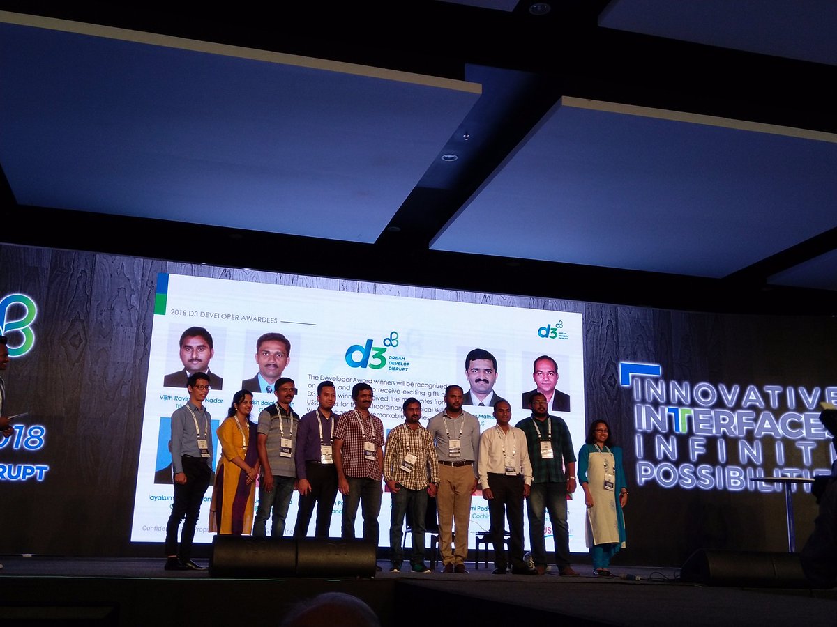 USTglobal's tweet photo. Congratulations to D3 2018 Developer Awardees
 #D32018 https://t.co/RangiKkQFA