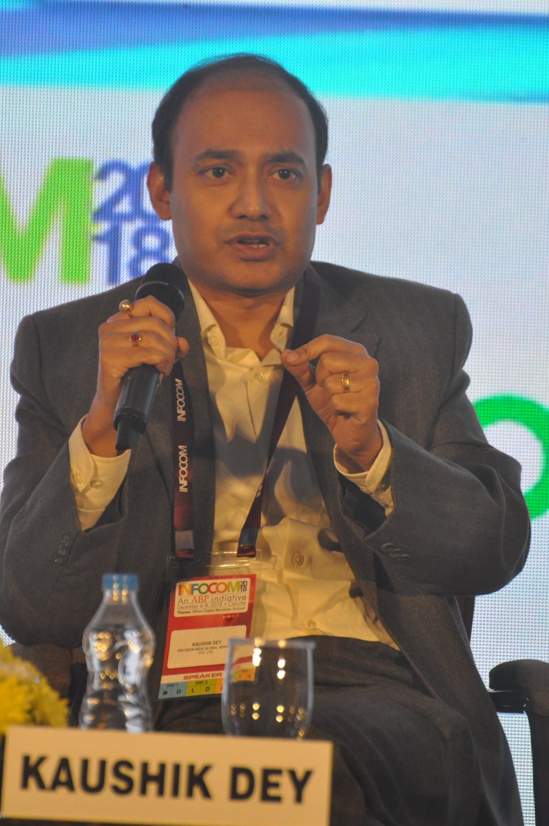 infocomconnect's tweet image. &quot;They are trying to replicate the human system into the machines to make digital more human&quot;
Kaushik Dey of @EricssonIndia grounding us more into the theme, giving a much needed perspective on #DigitalMeetsHuman
Share your thoughts with #INFOCOMCal2018 #INFOCOM18