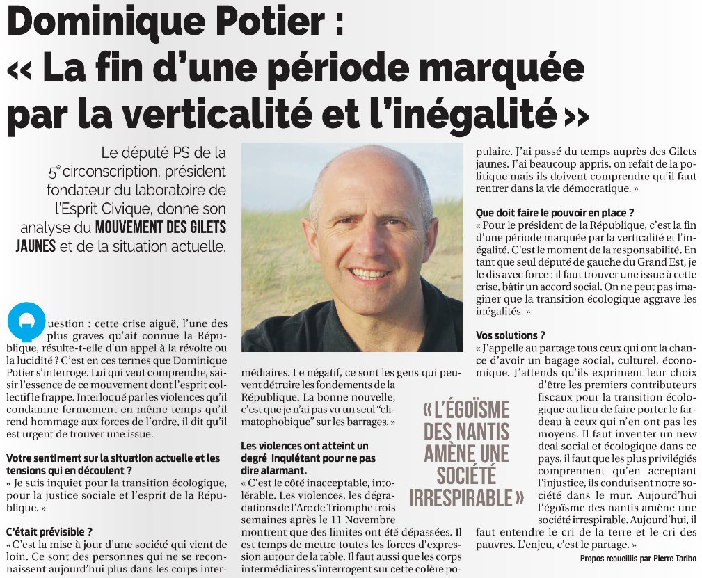 "L'égoïsme des nantis génère une société irrespirable. Le cri des pauvres est le cri de la terre: la vraie révolution c'est le partage !" Retrouvez ⤵️inter La Semaine <a href="/socialistesAN/">Députés Socialistes et apparentés</a> <a href="/senateursPS/">Sénatrices et sénateurs socialistes 🇪🇺</a> <a href="/DSFEurope/">Eurodéputé-e-s FR S&D 🐝</a> <a href="/j_jaures/">Fondation Jean-Jaurès</a> <a href="/Espritcivique/">Esprit Civique</a> <a href="/GaucheGrandEst/">La Gauche solidaire et écologiste</a> <a href="/partisocialiste/">Parti socialiste</a> 🌱🇫🇷🇪🇺🌎🎈