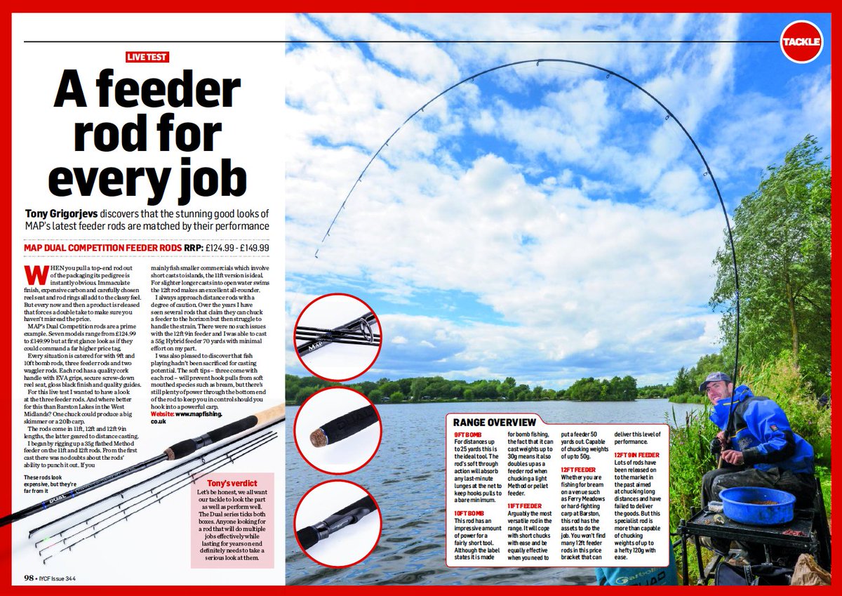 LeedaUK's tweet photo. Awesome insight into the @MAPfishing DUAL feeder rod range from the guys at @iycfmagazine - check out the latest issue in all newsagents now! #leeda #mapfishing https://t.co/dQgOJ25Ynb