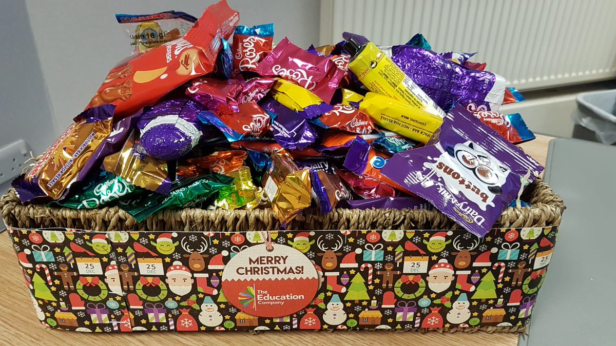 Think we are going to get fat before christmas. Thank you for this lovely chocolatey gift <a href="/EdCoLtd/">TheEducationCompany</a> we love it!