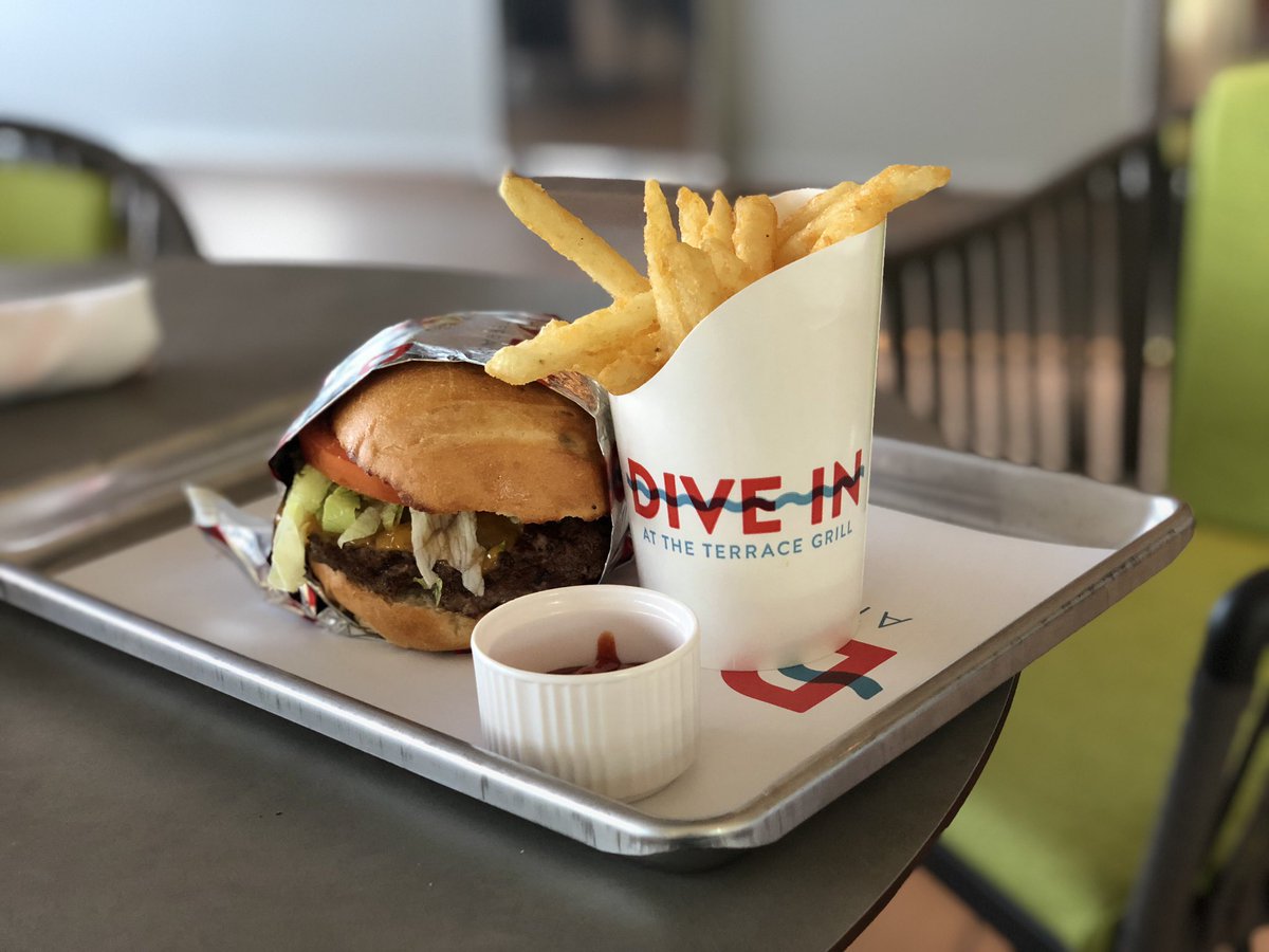 garybembridge's tweet image. In order to do proper review of all dining options on @halcruises #NieuwStatendam I had to order burger and fries from Dive In on pool deck. Apparently it is prohibited to only take photos / video and I have to eat it now. The things I do for my viewers! #halcruises #presstrip
