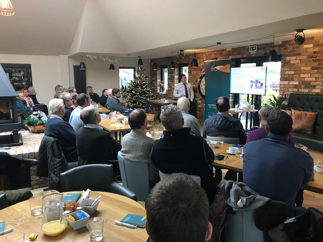 FrontierAg's tweet photo. #Kent  #farmer #breakfastmeeting today in Wingham. Frontier agronomist Nick Peters: “The loss of  #RedigoDeter means more emphasis on cultural controls and Integrated Pest Management.” #Deter #Kent  #farmer #breakfastmeeting #agronomy #cropproduction #3DThinking https://t.co/35PV1tOLqF