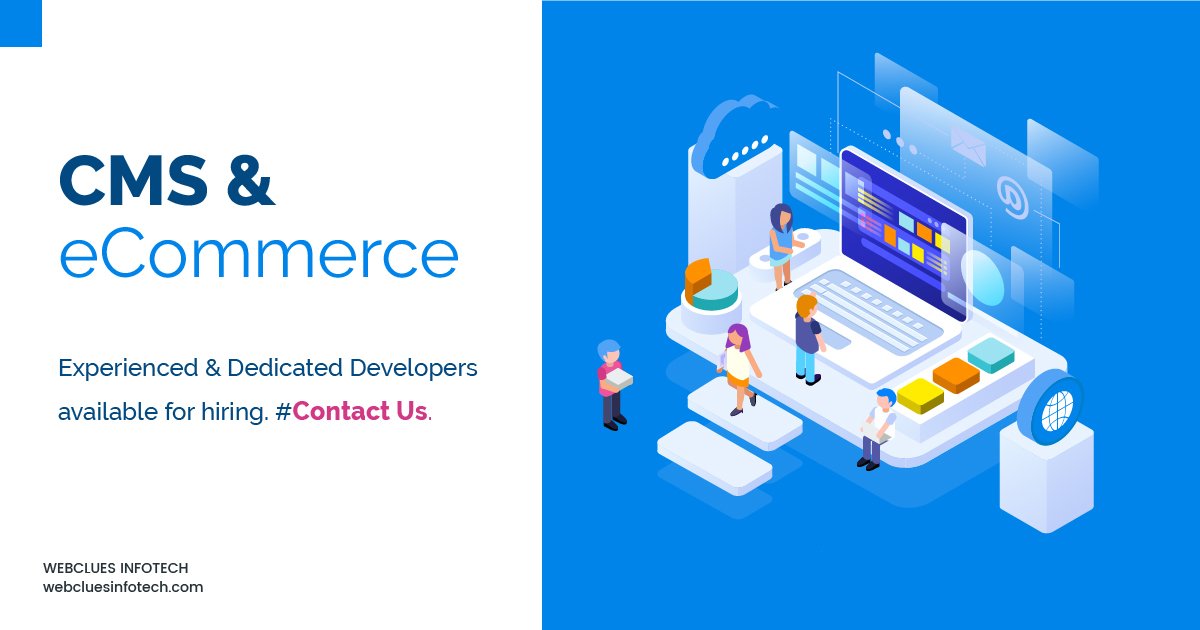 WebCluesInfo's tweet image. Hire our top-notch CMS & e-Commerce App Developers to transform your App into the Visual online store & generate great user experience.
#eCommerceAppDevelopers #CMSDeveloper #HireDedicatedDevelopers #OnlineShoppingApp #OnlineStore #eCommerce
Visit: bit.ly/2sLu0UA