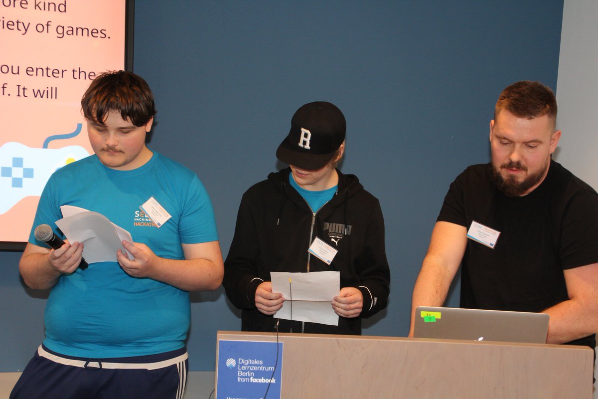 eu_schoolnet's tweet photo. The #SELMAhack pitch presentations continued with Hatebusters, Stop Bullying and Digital Vikings. Now the jury will retire to decide which idea deserves the hackathon prize 🏆❓ https://t.co/n4D0xJFdQ9
