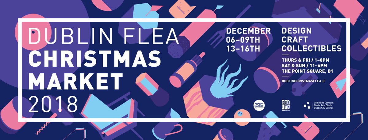 LEODublinCity's tweet photo. @DublinFlea starting! 6-9/12 &amp; 13-16/12 +280 stalls, no two the same, no mass produced goods. Unique Christmas presents. Best up &amp; coming Irish-based creative individuals, start-ups &amp; small businesses. @LEODublinCity proudly supporting 14 client companies https://t.co/kOJI8WP5Df https://t.co/j14Xr0kMBM