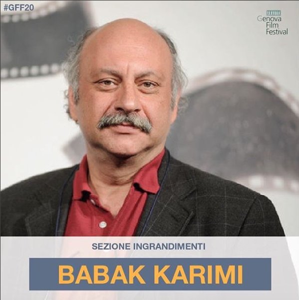GenovaFilmFest's tweet photo. Questa sera Babak Karimi a Palazzo della Meridiana! Ore 21:00 con Oreste De Fornari e Giovanni Robbiano per la sezione #Ingrandimenti del #GFF20 
@PMeridiana https://t.co/H1rSpL2FIV