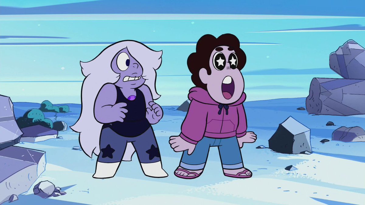 ivoportillo's tweet photo. #Cap62 Pearl y Garnet se fusionan para destruir una torre comunicativa de la gema verde. Pero después Pearl comente un engaño para volver a usar la fusión. Garnet se enoja severamente con ella. https://t.co/mLV4vkA61i