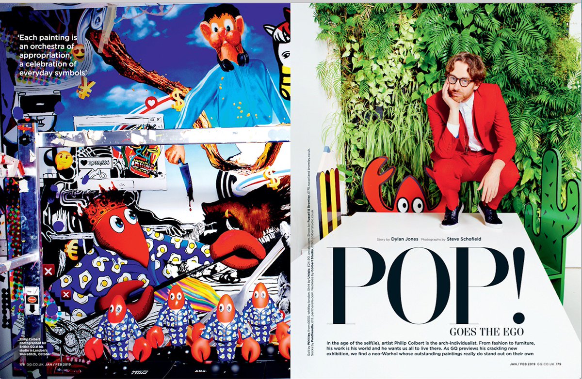 Heart just missed many many beats <a href="/BritishGQ/">British GQ</a> @DylanJonesGQ Thank you for your ten pages - TEN PAGES TEN PAGES TEN PAGES!!!!! on Philip Colbert  <a href="/saatchi_gallery/">Saatchi Gallery</a> <a href="/UNITLondonTeam/">UNIT London</a>