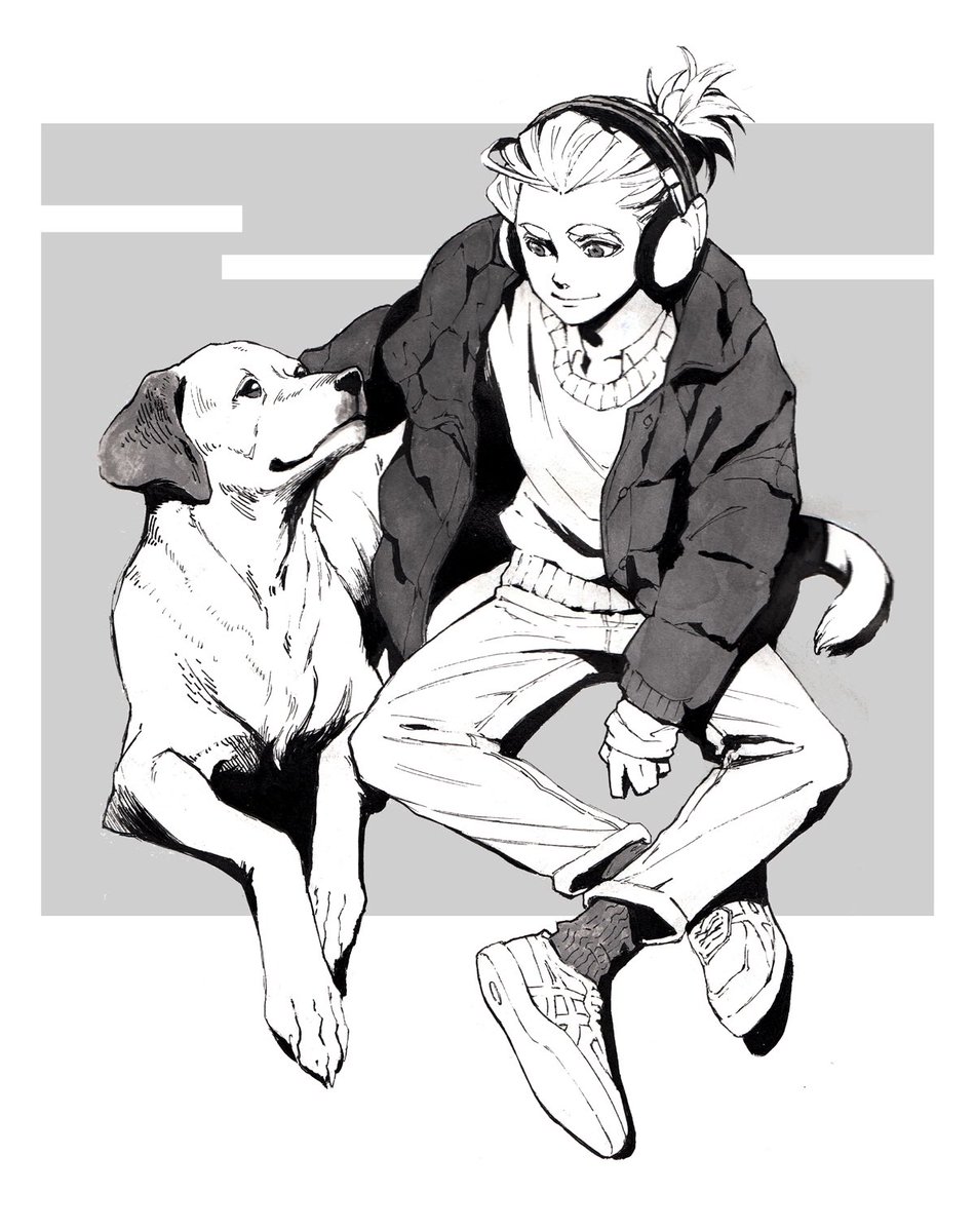 けわい در توییتر 私服おついちさん ラブラドール描きました ラジオvol3で犬派って言ってたんで 私服には夢があるな 2bropics おついち