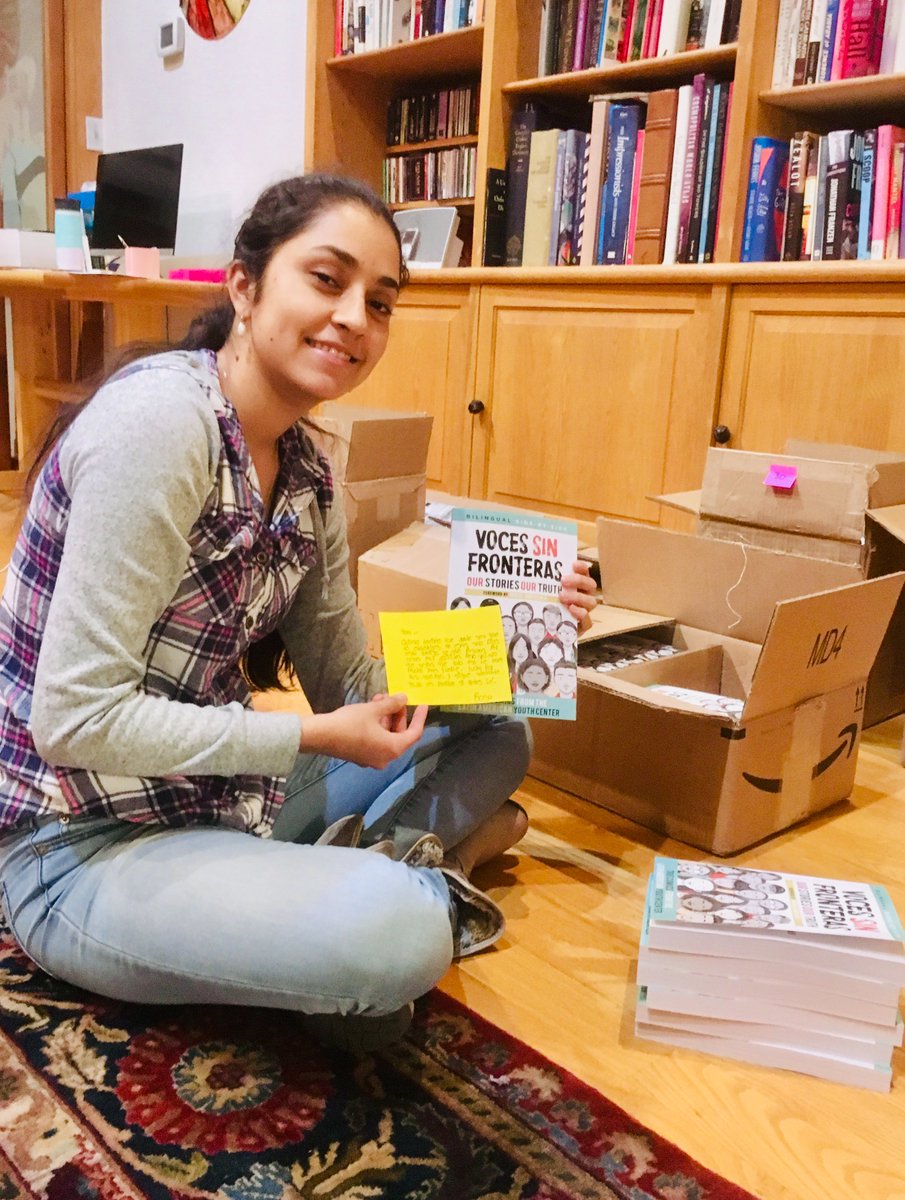 shoutmousepress's tweet photo. Authors of "Voces Sin Fronteras" are sending 237 copies of their collection of true comics to immigrant children in detention centers along U.S.-Mexico border through a partnership w @2000Libros! This post includes messages from authors. #TodasLasVoces #FamiliesBelongTogether https://t.co/iFfVH6Qpar