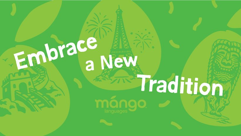 a bright green graphic with watermarked Eiffel Tower and Egyption sphynx.