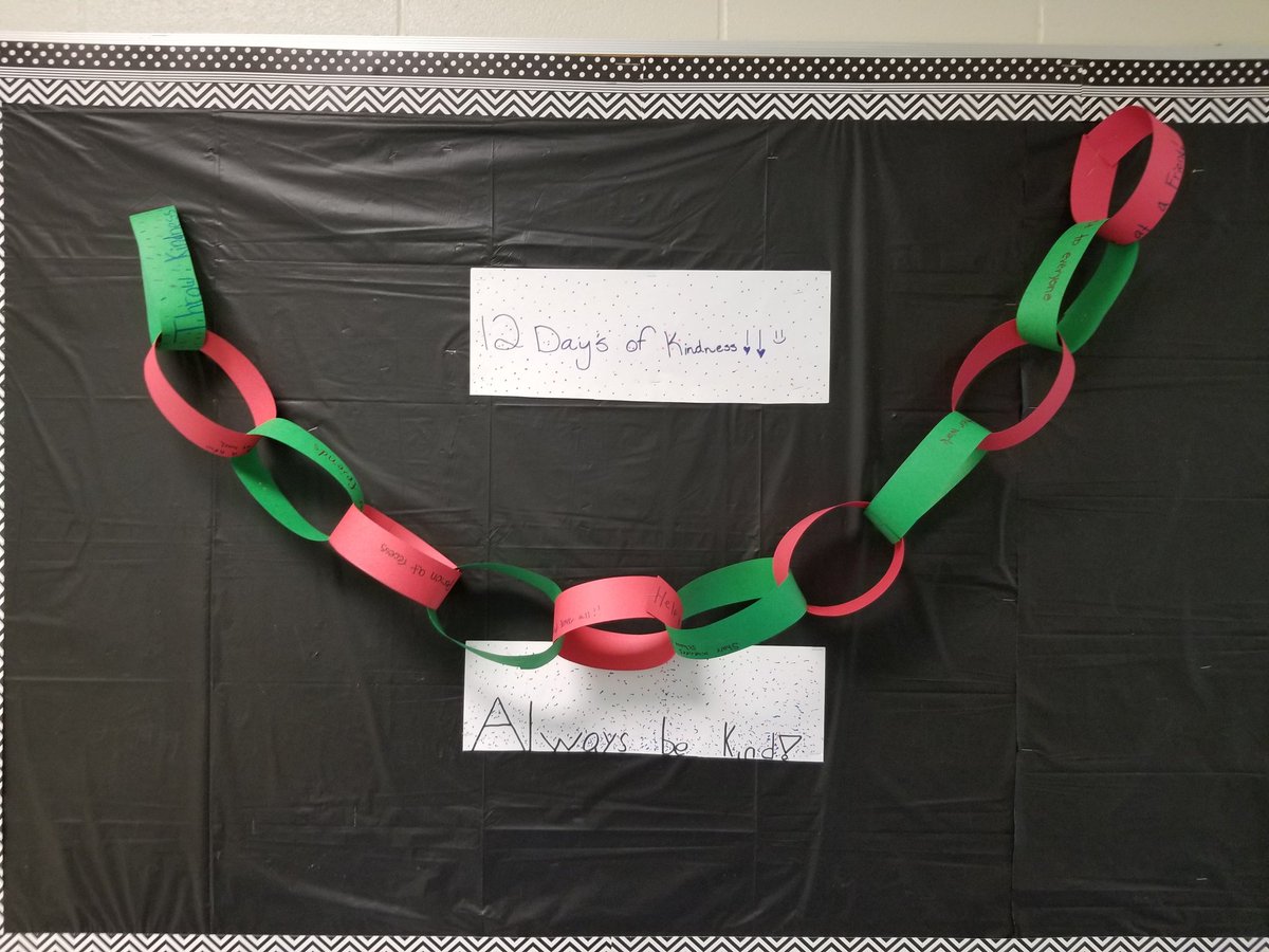 MrsShort_NGE's tweet photo. @MsDees_Class I showed my students your tweet about the 12 Days of Kindness. They loved the idea! They designed and created their own version of this. Thank you for sharing! https://t.co/ah2uOvyMvy