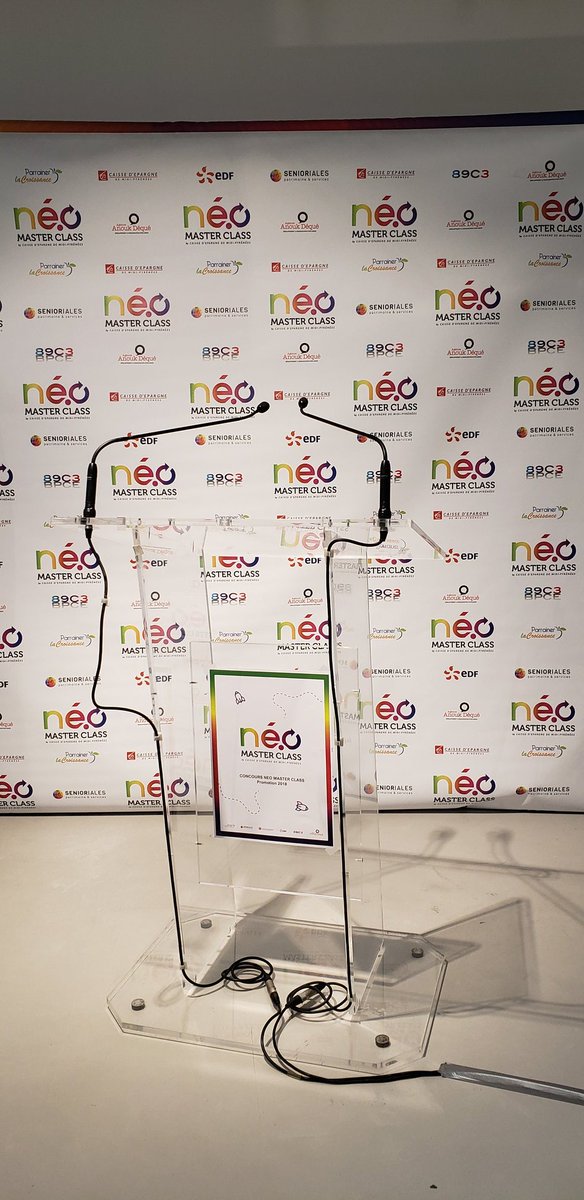 NeoMasterClass's tweet photo. #NeoMasterClass : tout est prêt à la fondation @EspaceEcureuil pour cette soirée de clôture du concours... https://t.co/ANvp50d3YJ