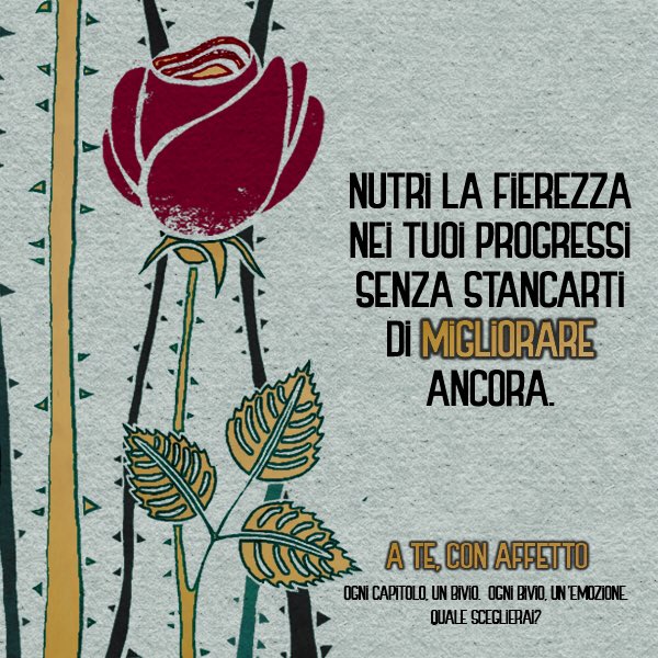 ATeConAffetto's tweet photo. Non puoi costruire grandi risultati se non impari a valorizzare i progressi che hai fatto finora.

"A te, con affetto" è un librogame sulle emozioni.  
https://t.co/DpQSLGDLDJ https://t.co/huthSCn5vk