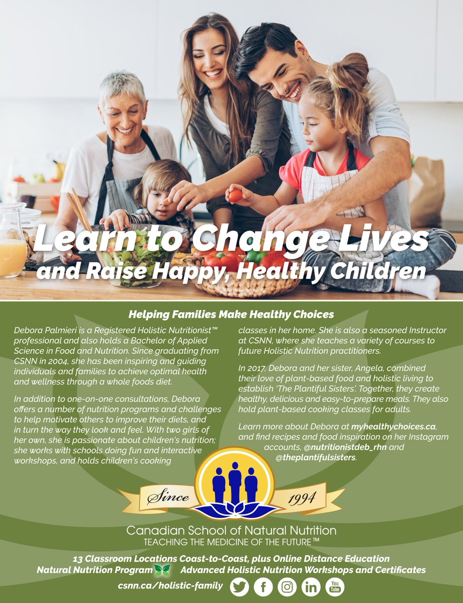 CSNN's tweet photo. "Helping Families Make Healthy Choices" - #CSNN ad in @EcoParentMag Winter 2018 issue features #CSNN Grad, Debora P. (@debora_rhn) . #LearnToChangeLives https://t.co/wKUhRHXnTy