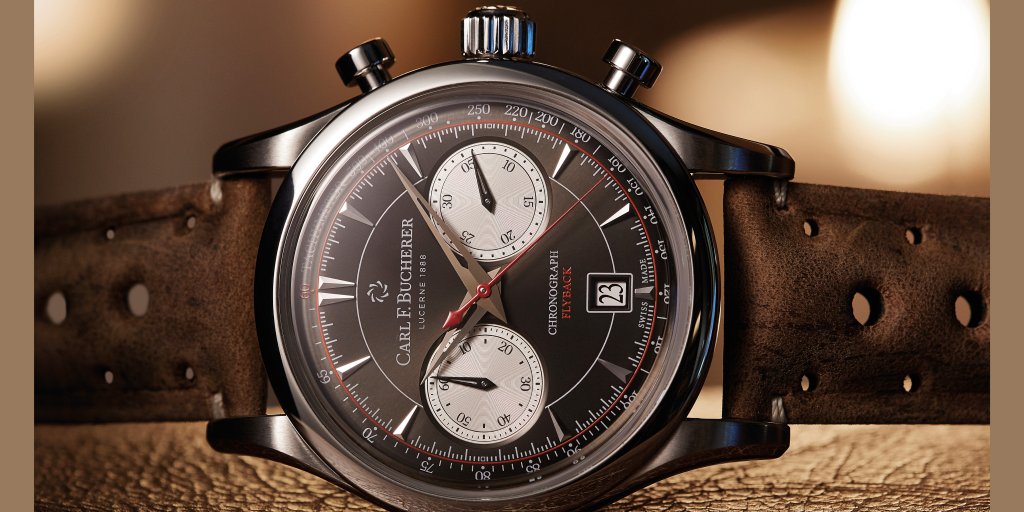 carl_f_bucherer's tweet photo. Manero Flyback Retro. With the flyback function, we couldn't have captured the special features of every enchanting moment in a more precise way. 
#CarlFBucherer #WatchoftheDay #Chronograph #ManeroFlyback https://t.co/6GRZNDLq2w