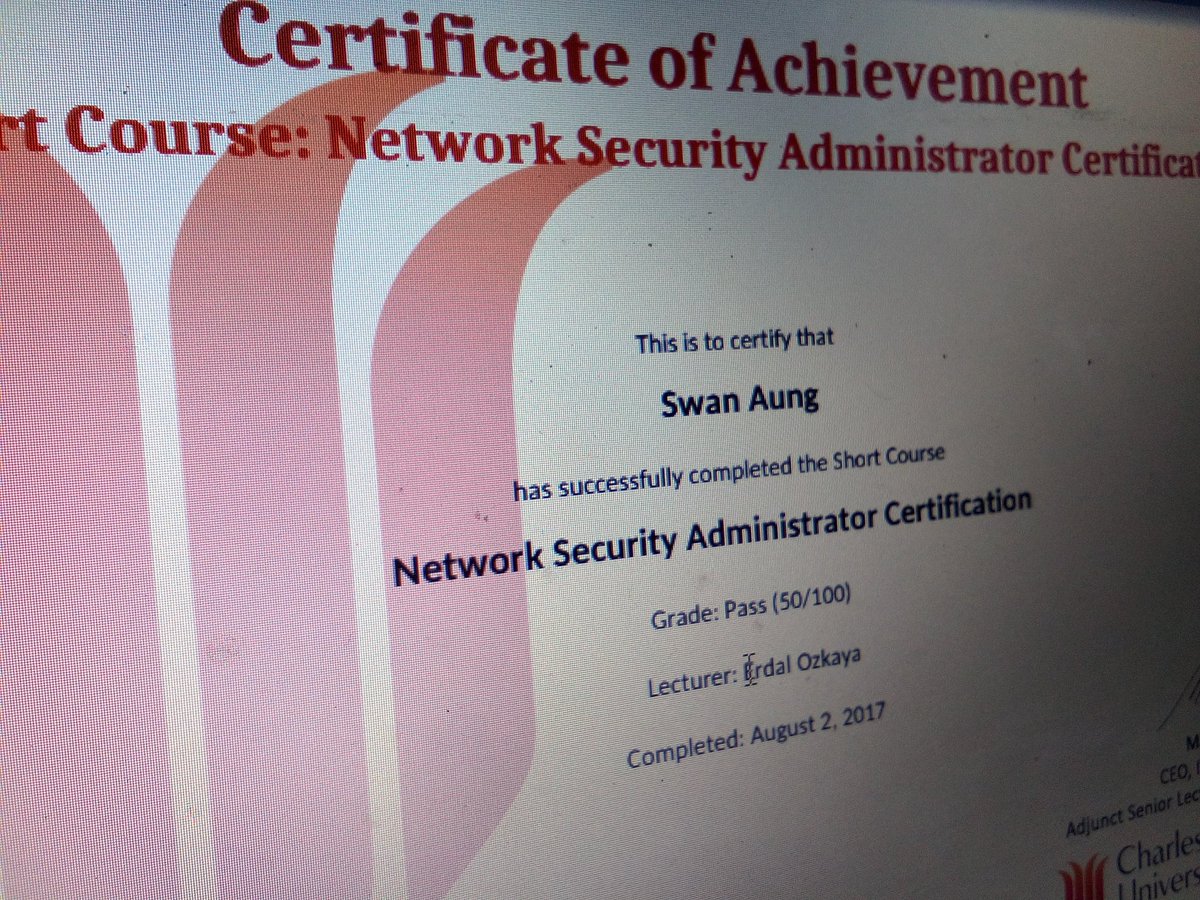 koswanaung's tweet image. Thanks @CharlesSturtUni for great courses via @ITMastersCSU

#ITMastersCSU #postgraduate #University