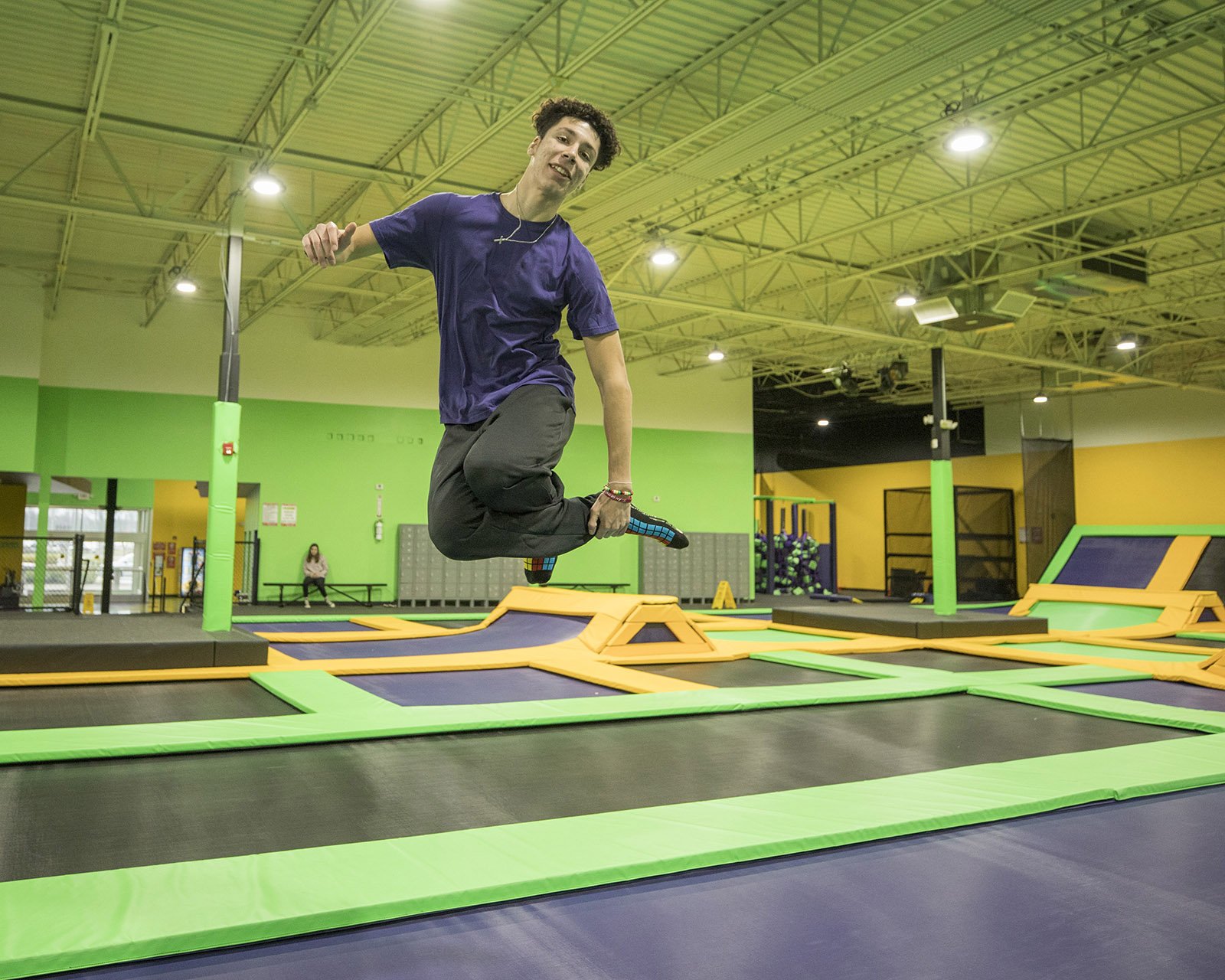 Jumping at Get Air Trampoline Park