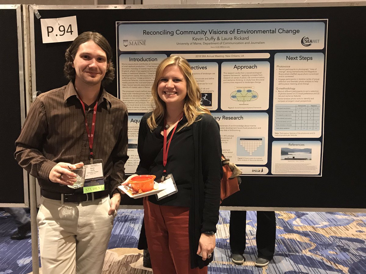 LNRickard's tweet image. So proud of my #umaine students at #SRA2018 #riskcomm @MaineEPSCoR