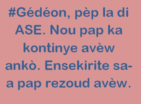 Laverite98's tweet photo. #NoupavleGedeon #GedeonRemetDemisyonW 

@IminaRose @RTGHaiti @rtvgalaxie @RadioVisaFM @radiovision2000 https://t.co/PhGkQGq0CX