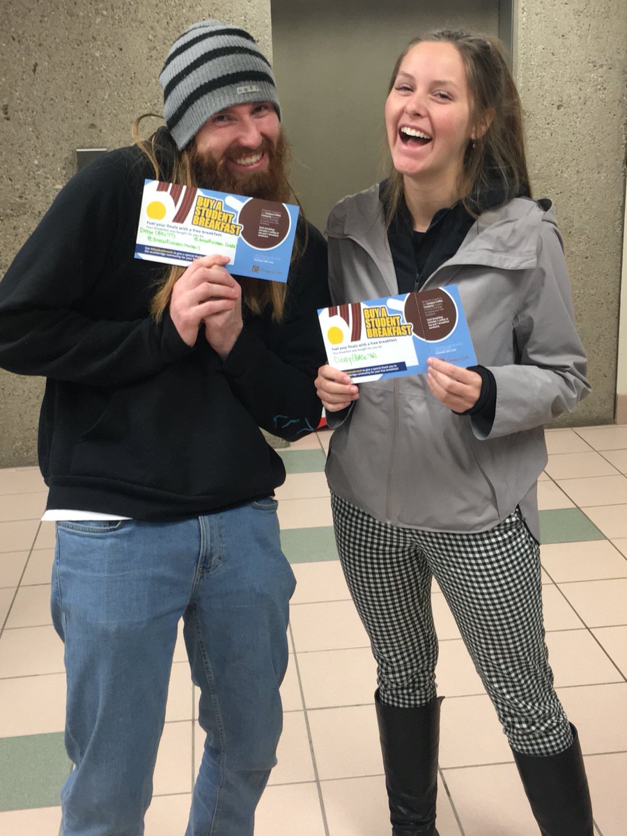 The ULethbridge community came together to purchase breakfasts for students finishing up the Fall semester. With the support from the Buy a Student Breakfast campaign, more than 700 students received breakfast to help fuel their final exams #uleth #ulethalumni #thanksabrunch #yql