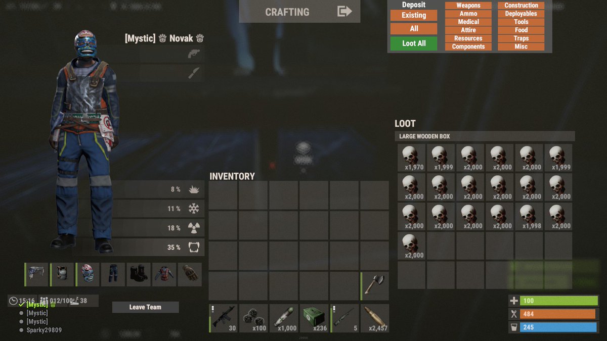 GamingWithNovak's tweet photo. My favorite screenshot from this wipe xD #Rust https://t.co/69Jo5BHfib