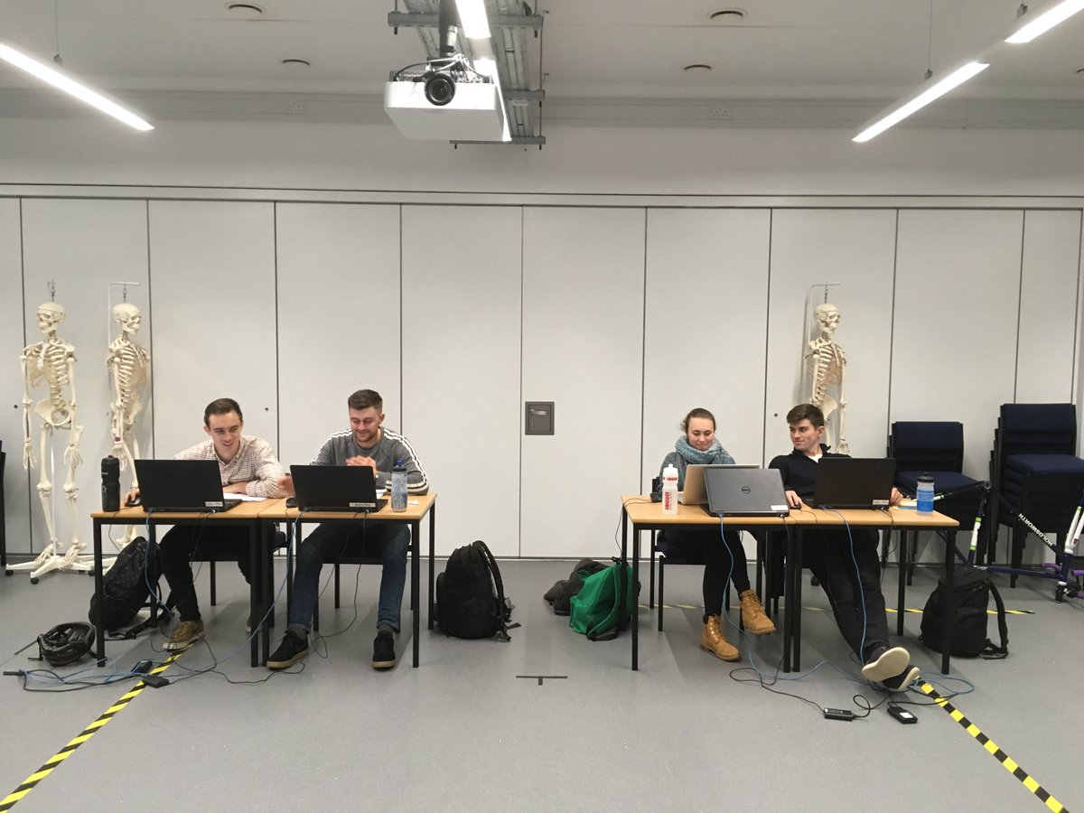 SES_UoB's tweet image. Final year MSci students @SUniofbath using @OpenSimSU and working hard on their #MSKmodelling unit coursework. Great to see sport&amp;amp;exercise master student using very advanced biomechanical methods @UniofBath !